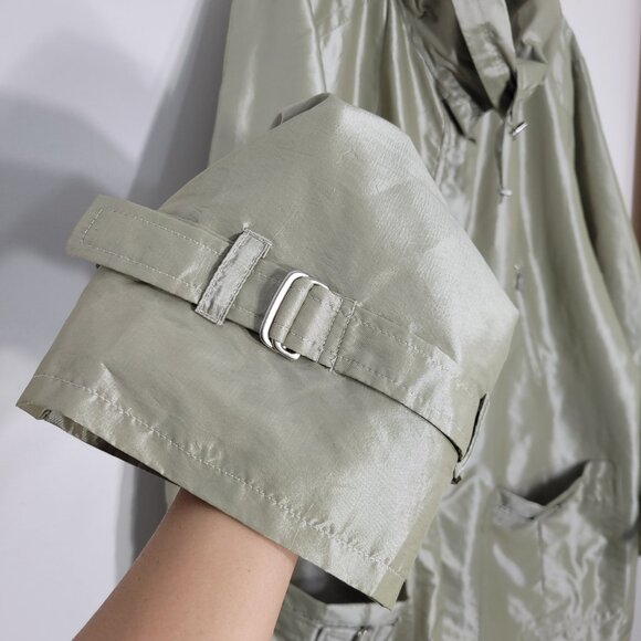 Penningtons Champagne NWT Lightweight Windbreaker Rain Trench Coats Plus Sz 5X - Picture 3 of 14